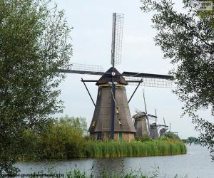 yapboz Doğal, Hollanda yel değirmenleri